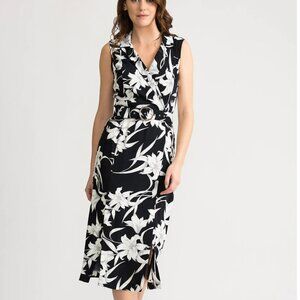 Joseph Ribkoff Black and White patterned dress